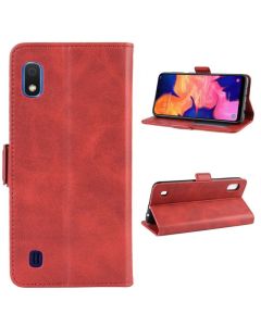 Samsung Galaxy A10 Flip Cover Leather Wallet Case with Dual Magnetic Closure