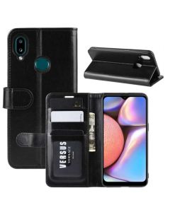 Samsung Galaxy A10s Flip Folio Leather Wallet Case with ID and Credit Card Pockets