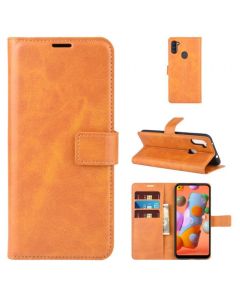Samsung Galaxy A11 (Europe)   /Galaxy M11 Flip Cover Leather Wallet Case with Rectangle Magnetic Snap
