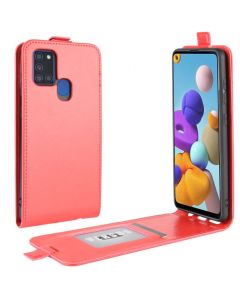 Samsung Galaxy A21s Leather Flip Phone Case Flip Cover Vertical Open Wallet Case
