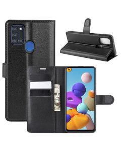 Samsung Galaxy A21s Phone Case Wallet Flip Cover Folio Leather Case Stand Display Card Pocket