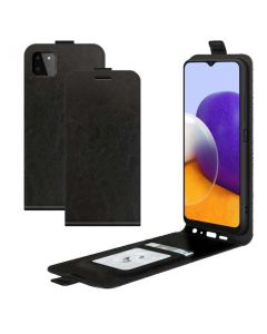 Samsung Galaxy A22 5G (SM-A226B) Leather Flip Phone Case Flip Cover Vertical Open Wallet Case
