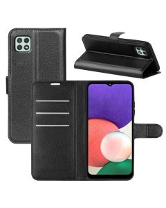 Samsung Galaxy A22 5G (SC-56B) Phone Case Wallet Flip Cover Folio Leather Case Stand Display Card Pocket