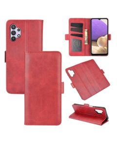 Samsung Galaxy A32 Flip Cover Leather Wallet Case with Dual Magnetic Closure