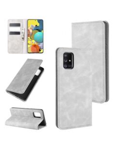 Samsung Galaxy A51 5G (SM-A516) Super Soft Leather Flip Cover Phone Case Dual Invisible Magnets Snap