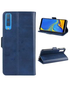 Samsung Galaxy A7 2018 Flip Cover Leather Wallet Case with Dual Magnetic Closure