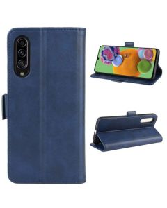 Samsung Galaxy A90 5G Flip Cover Leather Wallet Case with Dual Magnetic Closure