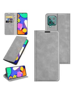 Samsung Galaxy F62 | Galaxy M62 Super Soft Leather Flip Cover Phone Case Dual Invisible Magnets Snap
