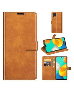 Samsung Galaxy M32 Flip Cover Leather Wallet Case with Rectangle Magnetic Snap