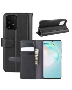 Samsung Galaxy M80s /S10 Lite /A91 Phone Case Wallet Flip Cover Folio Genuine Leather Case Stand Display Card Pocket
