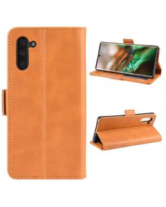 Samsung Galaxy Note 10 Flip Cover Leather Wallet Case with Dual Magnetic Closure