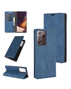 Samsung Galaxy Note 20 Ultra Super Soft Leather Flip Cover Phone Case Dual Invisible Magnets Snap