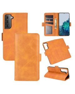 Samsung Galaxy S21 Plus Flip Cover Leather Wallet Case with Dual Magnetic Closure