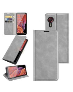 Samsung Galaxy Xcover 5 | Xcover 5s Super Soft Leather Flip Cover Phone Case Dual Invisible Magnets Snap