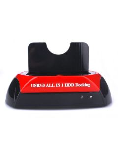 USB3.0 Dual HDD Docking IDE Sata ALL in 1 One Touch Backup + HUB