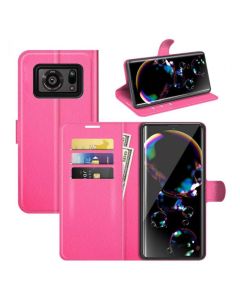 Sharp Aquos R6 Phone Case Wallet Flip Cover Folio Leather Case Stand Display Card Pocket
