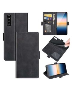 Sony Xperia 10 III Flip Cover Leather Wallet Case with Dual Magnetic Closure