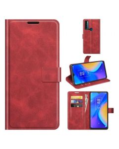 TCL 20 SE Flip Cover Leather Wallet Case with Rectangle Magnetic Snap