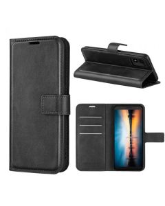 TCL 303 Flip Cover Leather Wallet Case with Rectangle Magnetic Snap