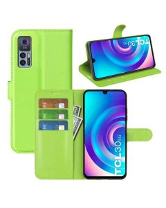 TCL 30 Plus | TCL 30 Phone Case Wallet Flip Cover Folio Leather Case Stand Display Card Pocket