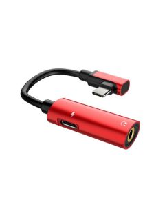 USB TYPE C male to USB TYPE C female and AUX 3.5mm audio adapter data cable