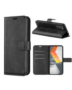 vivo iQOO Neo5S Flip Cover Leather Wallet Case with Rectangle Magnetic Snap