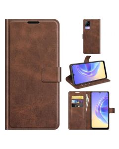 vivo V21e | vivo Y73 2021 Flip Cover Leather Wallet Case with Rectangle Magnetic Snap