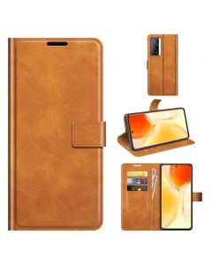 vivo X70 Pro Flip Cover Leather Wallet Case with Rectangle Magnetic Snap