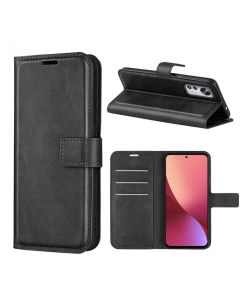 Xiaomi 12 Flip Cover Leather Wallet Case with Rectangle Magnetic Snap
