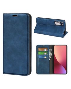 Xiaomi 12 Lite Super Soft Leather Flip Cover Phone Case Dual Invisible Magnets Snap