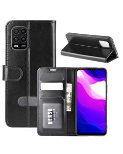 Xiaomi Mi 10 Lite Flip Folio Leather Wallet Case with ID and Credit Card Pockets