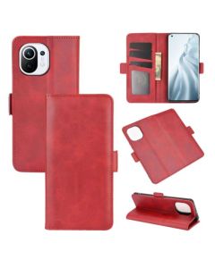 Xiaomi Mi 11 Flip Cover Leather Wallet Case with Dual Magnetic Closure