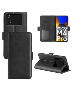 Xiaomi Poco M4 Pro 4G Flip Cover Leather Wallet Case with Dual Magnetic Closure