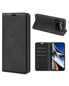 Xiaomi Poco X4 Pro 5G Super Soft Leather Flip Cover Phone Case Dual Invisible Magnets Snap