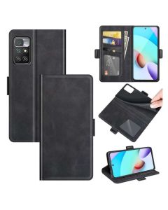 Xiaomi Redmi 10 Flip Cover Leather Wallet Case with Dual Magnetic Closure