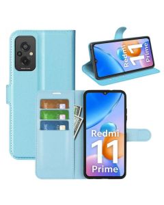 Xiaomi Redmi 11 Prime 4G Phone Case Wallet Flip Cover Folio Leather Case Stand Display Card Pocket