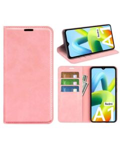 Xiaomi Redmi A1 4G Super Soft Leather Flip Cover Phone Case Dual Invisible Magnets Snap