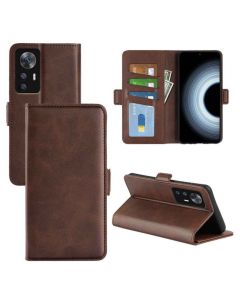 Xiaomi Redmi K50 Ultra Flip Cover Leather Wallet Case with Dual Magnetic Closure