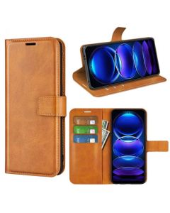 Xiaomi Redmi Note 12 Flip Cover Leather Wallet Case with Rectangle Magnetic Snap