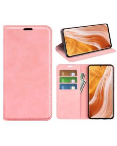 ZTE Axon 40 Pro Super Soft Leather Flip Cover Phone Case Dual Invisible Magnets Snap