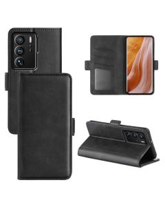 ZTE Axon 40 Ultra Flip Cover Leather Wallet Case with Dual Magnetic Closure
