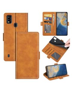 ZTE Blade A51 Flip Cover Leather Wallet Case with Dual Magnetic Closure