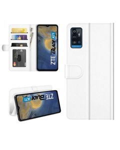 ZTE Blade A71 Flip Folio Leather Wallet Case with ID and Credit Card Pockets
