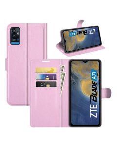 ZTE Blade A71 Phone Case Wallet Flip Cover Folio Leather Case Stand Display Card Pocket