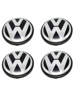 4PCS 65mm Alloy Wheel Center Caps Hubcap Badge Emblem for Volkswagen VW Golf Fox