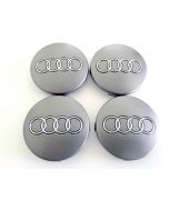 4pcs Wheel Center Caps for Audi /60mm Grey