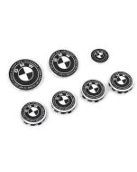 7pcs BMW & Kith Limited Edition Badge Emblem |Black White