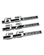 New 3D 3.2 5.5 6.3 6.5 AMG LOGO CHROME BADGE EMBLEM DECAL STICKER For C CL CLK CLS SL SLK