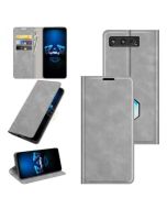 Asus ROG Phone 5 Super Soft Leather Flip Cover Phone Case Dual Invisible Magnets Snap