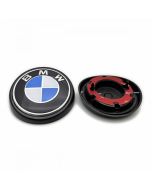 BMW F15 F16 X5 X6 Roundel Logo Hatch Back Trunk Emblem |Blue White